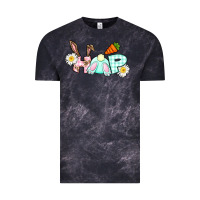 Cloud Black Hop bunny Easter Day Vintage Tee - CowGirlArtShop