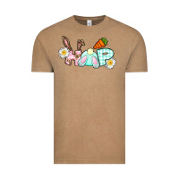Vintage Coffee Hop bunny Easter Day Vintage Tee - CowGirlArtShop