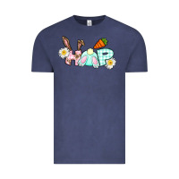 Hop Bunny Easter Day Vintage Tee | Teevron