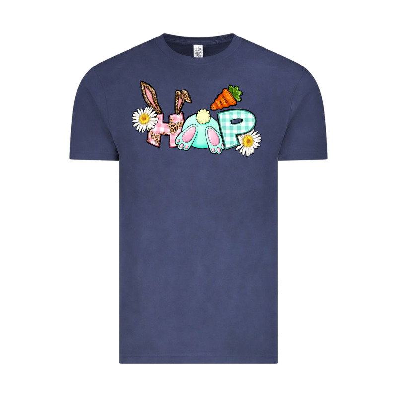 Hop Bunny Easter Day Vintage Tee by CowGirlArtShop | Teevron