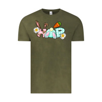 Vintage Olive Hop bunny Easter Day Vintage Tee - CowGirlArtShop