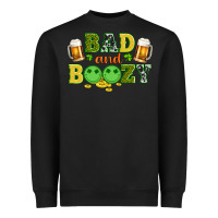 Black bad and boozy wıth beer and coins Heavyweight Sweatshirt - Artiststas