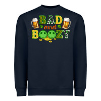 Navy bad and boozy wıth beer and coins Heavyweight Sweatshirt - Artiststas