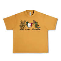 Peanut Butter Peace Love Mexicana Urban Heavy Tee - RanaPortraitStore