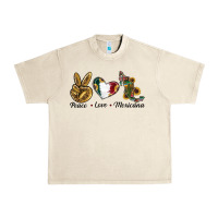 Sandshell Peace Love Mexicana Urban Heavy Tee - RanaPortraitStore