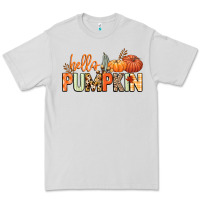 Dove Grey Hello pumpkin Premium Tee - NancyCooperArtShop