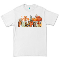 White Hello pumpkin Premium Tee - NancyCooperArtShop