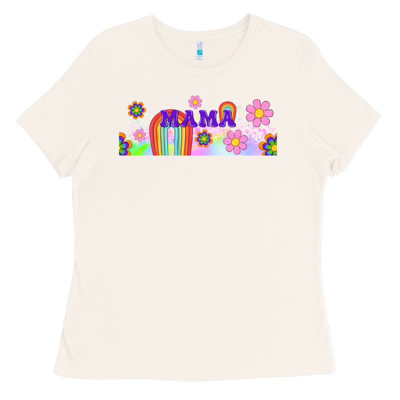 Boho Retro Floral Mama Ladies Tee by TumblerDesignByShophia | Teevron