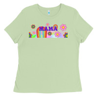 Matcha boho retro floral mama Ladies Tee - TumblerDesignByShophia