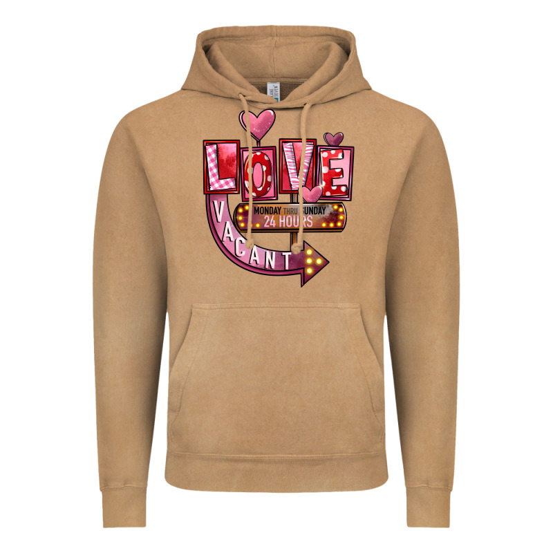 Valentine's Day Love Vacant Vintage Hoodie by FaDigitalArtStudio | Teevron