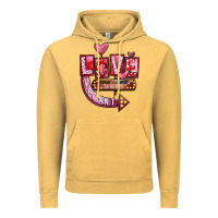 Vintage Mustard Valentine's Day love vacant Vintage Hoodie - FaDigitalArtStudio