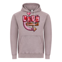 Vintage Zinc Valentine's Day love vacant Vintage Hoodie - FaDigitalArtStudio