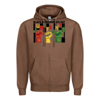 Chestnut black independence day juneteenth Zipper Hoodie - BarkalooDesign