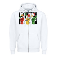 White black independence day juneteenth Zipper Hoodie - BarkalooDesign