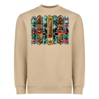 Football Serape Cowhide Turquoise Glitter  Brushstrokes Heavyweight Sweatshirt | Teevron