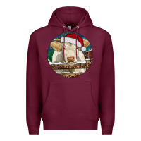Charolais Cow Christmas Premium Hoodie | Teevron