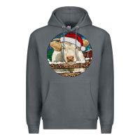 Rock Charolais Cow Christmas Premium Hoodie - RanaPortraitStore