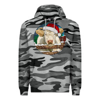 Slate Camo Charolais Cow Christmas Premium Hoodie - RanaPortraitStore