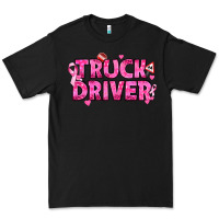 Black Breast Cancer truck driver Premium Tee - texasbilliewilder