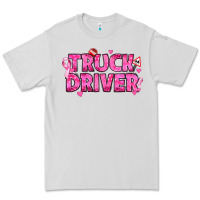 Dove Grey Breast Cancer truck driver Premium Tee - texasbilliewilder