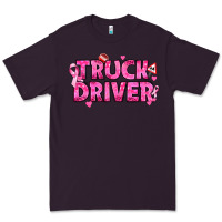 Plum Breast Cancer truck driver Premium Tee - texasbilliewilder