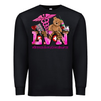 Black valentines day lvn licensed vocational nurse Premium Sweatshirt - AdoDesignShop