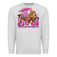 Dove Grey valentines day lvn licensed vocational nurse Premium Sweatshirt - AdoDesignShop