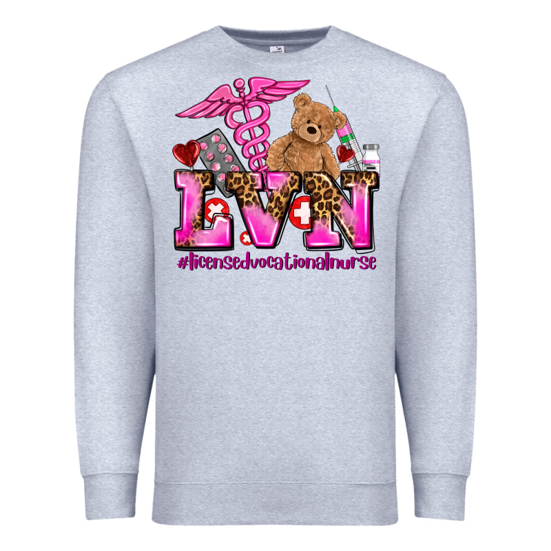 Valentines Day Lvn Licensed Vocational Nurse Premium Sweatshirt by AdoDesignShop | Teevron