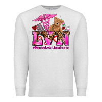Oatmeal Heather valentines day lvn licensed vocational nurse Premium Sweatshirt - AdoDesignShop