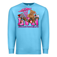 Ocean Blue valentines day lvn licensed vocational nurse Premium Sweatshirt - AdoDesignShop