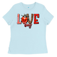 Baby Blue Love bug Ladies Tee - HowdyJamesFarm