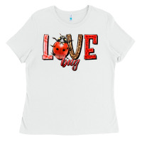 White Love bug Ladies Tee - HowdyJamesFarm
