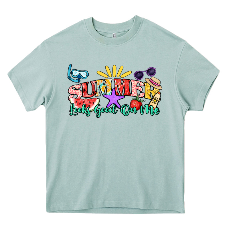 Summer Looks Good On Me Heavy Core Tee by NancyCooperArtShop | Teevron