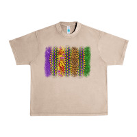 Mardi Gras Brushstroke Urban Heavy Tee | Teevron