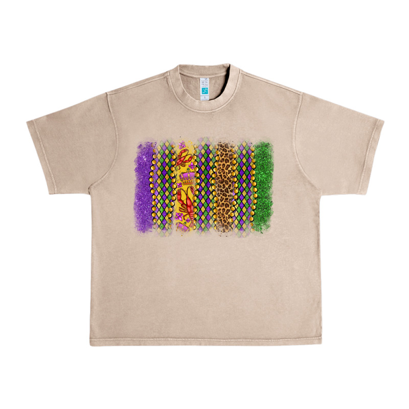 Mardi Gras Brushstroke Urban Heavy Tee by OliviaCreatesArt | Teevron