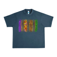 Midnight Navy mardi gras brushstroke Urban Heavy Tee - OliviaCreatesArt