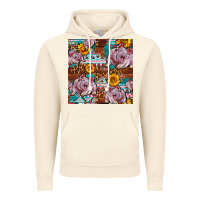 Vintage Artic Western Landrace Pig With Sunflowers Seamless Vintage Hoodie - FaDigitalArtStudio