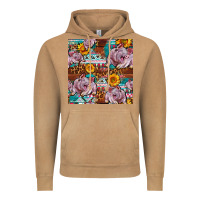 Vintage Camel Western Landrace Pig With Sunflowers Seamless Vintage Hoodie - FaDigitalArtStudio