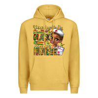 Antique Gold unapologetically pretty black educated nurse Premium Hoodie - CowhideDigitalArt