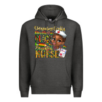 Charcoal Heather unapologetically pretty black educated nurse Premium Hoodie - CowhideDigitalArt