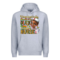 Heather Grey unapologetically pretty black educated nurse Premium Hoodie - CowhideDigitalArt