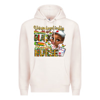 Pale Pink unapologetically pretty black educated nurse Premium Hoodie - CowhideDigitalArt