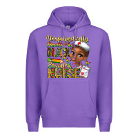 Purple unapologetically pretty black educated nurse Premium Hoodie - CowhideDigitalArt