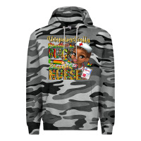 Slate Camo unapologetically pretty black educated nurse Premium Hoodie - CowhideDigitalArt