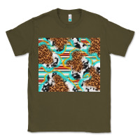 Army Green serape cowhide and leopard with glitter Classic Tee - TumblerDesignByShophia