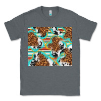 Charcoal Heather serape cowhide and leopard with glitter Classic Tee - TumblerDesignByShophia