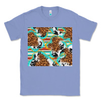 Colony Blue serape cowhide and leopard with glitter Classic Tee - TumblerDesignByShophia