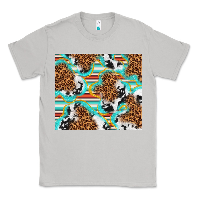 Serape Cowhide And Leopard With Glitter Classic Tee by TumblerDesignByShophia | Teevron