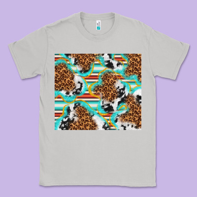 Serape Cowhide And Leopard With Glitter Classic Tee Designed By Tumblerdesignbyshophia