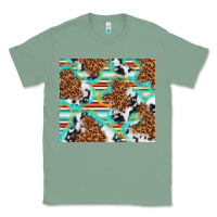 Sage serape cowhide and leopard with glitter Classic Tee - TumblerDesignByShophia